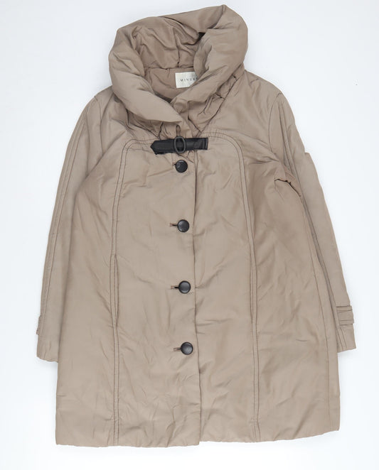 Minuet Women's Beige Overcoat, Size 14, Autumn/Winter