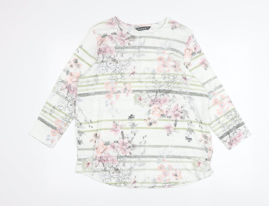 Womens UK Size 12 Bonmarché Multicoloured Basic Blouse