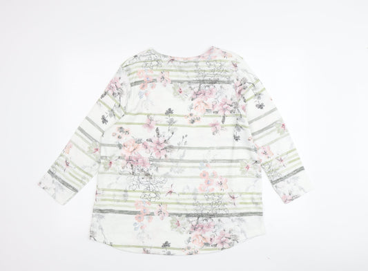 Womens UK Size 12 Bonmarché Multicoloured Basic Blouse