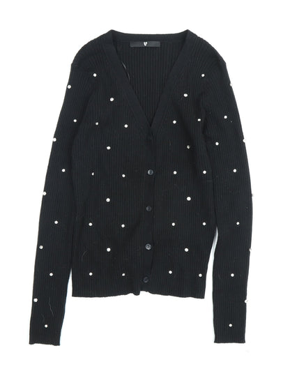 Womens UK Size S V by Very Black Cardigan Jumper