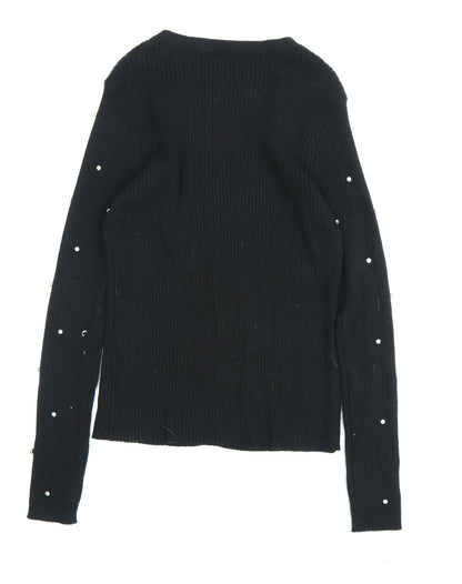 Womens UK Size S V by Very Black Cardigan Jumper