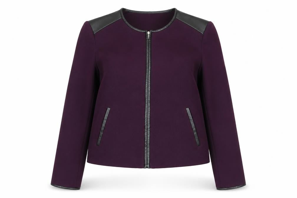 Womens UK Size 8 Calvin Klein Purple Basic Jacket