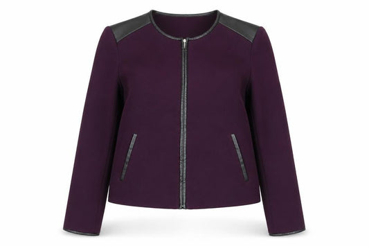 Womens UK Size 8 Calvin Klein Purple Basic Jacket