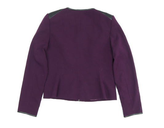 Womens UK Size 8 Calvin Klein Purple Basic Jacket