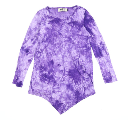DJT Women's Purple T-Shirt S Long Sleeve Viscose