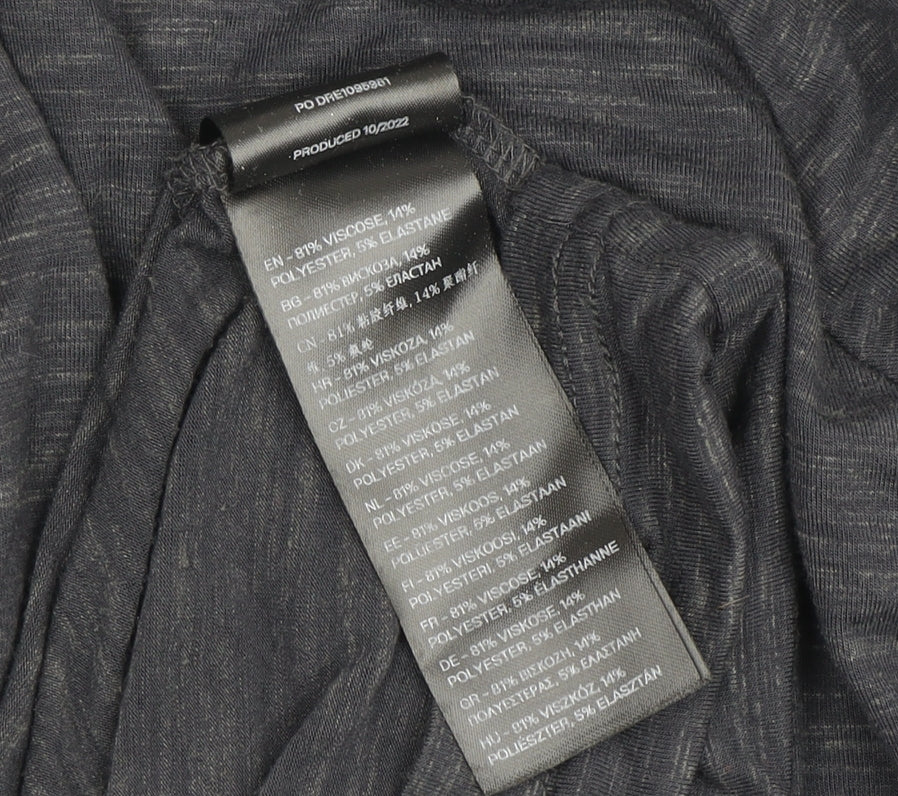 MP Men's Grey Long Sleeve 1/4 Zip Pullover L