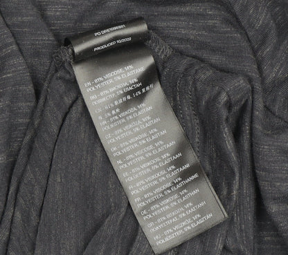 MP Men's Grey Long Sleeve 1/4 Zip Pullover L