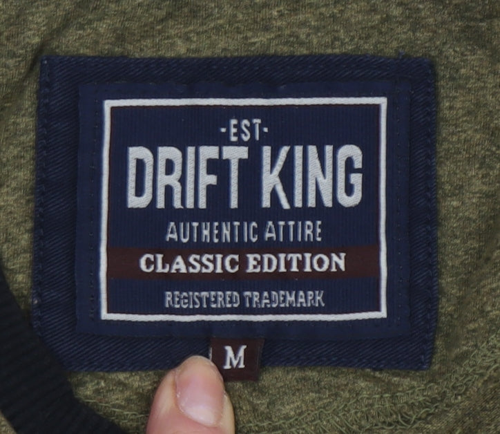 Drift King Men's Green M Classic T-Shirt