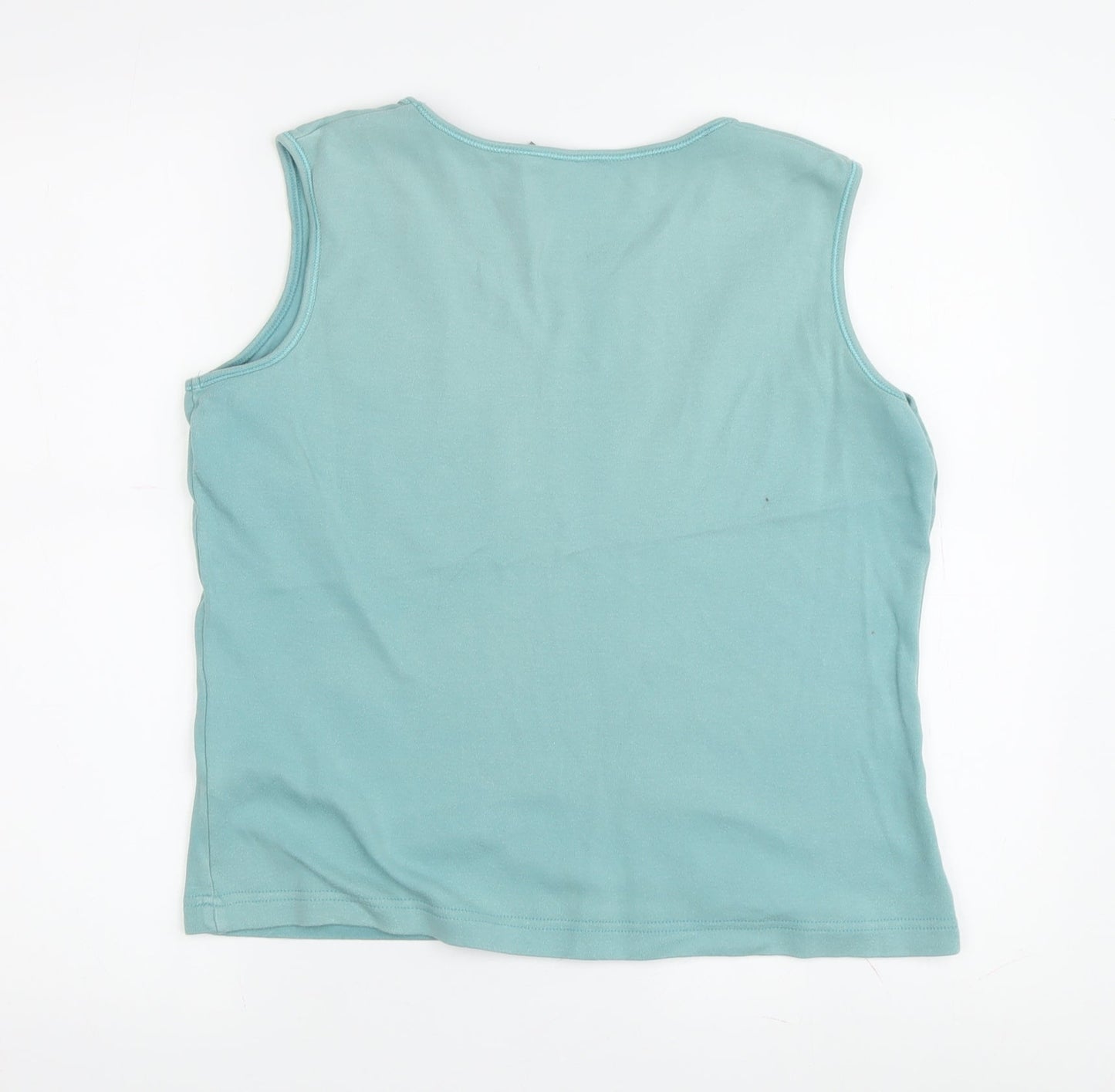 Womens UK Size 14 Hawkshead Green Basic Tank