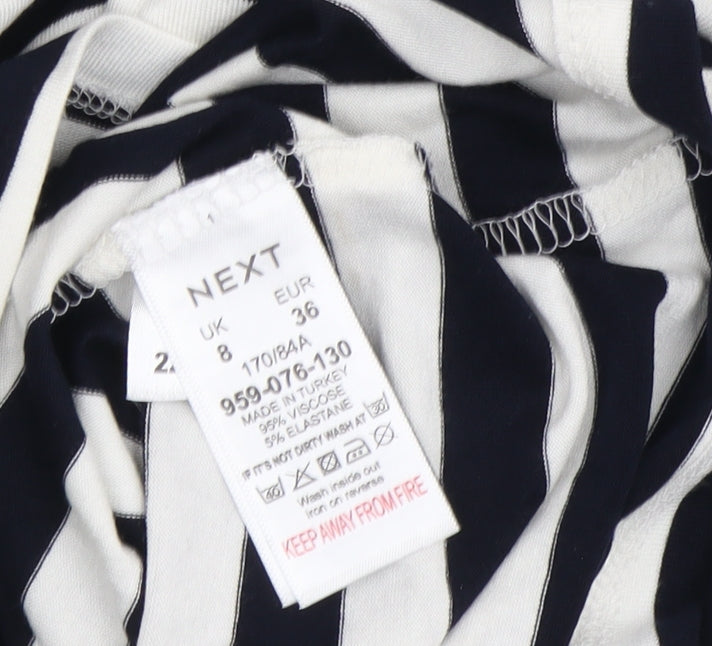 Womens UK Size 8 NEXT Multicoloured Jersey T-Shirt