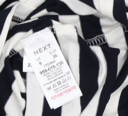 Womens UK Size 8 NEXT Multicoloured Jersey T-Shirt