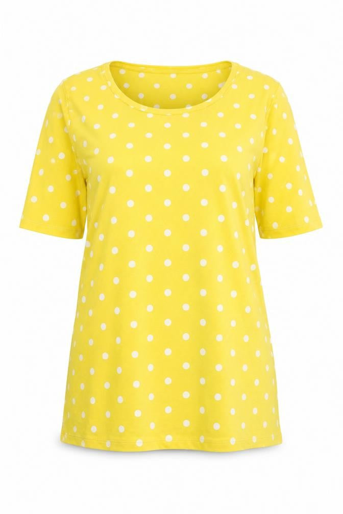 Womens UK Size 14 Marks and Spencer Yellow  T-Shirt