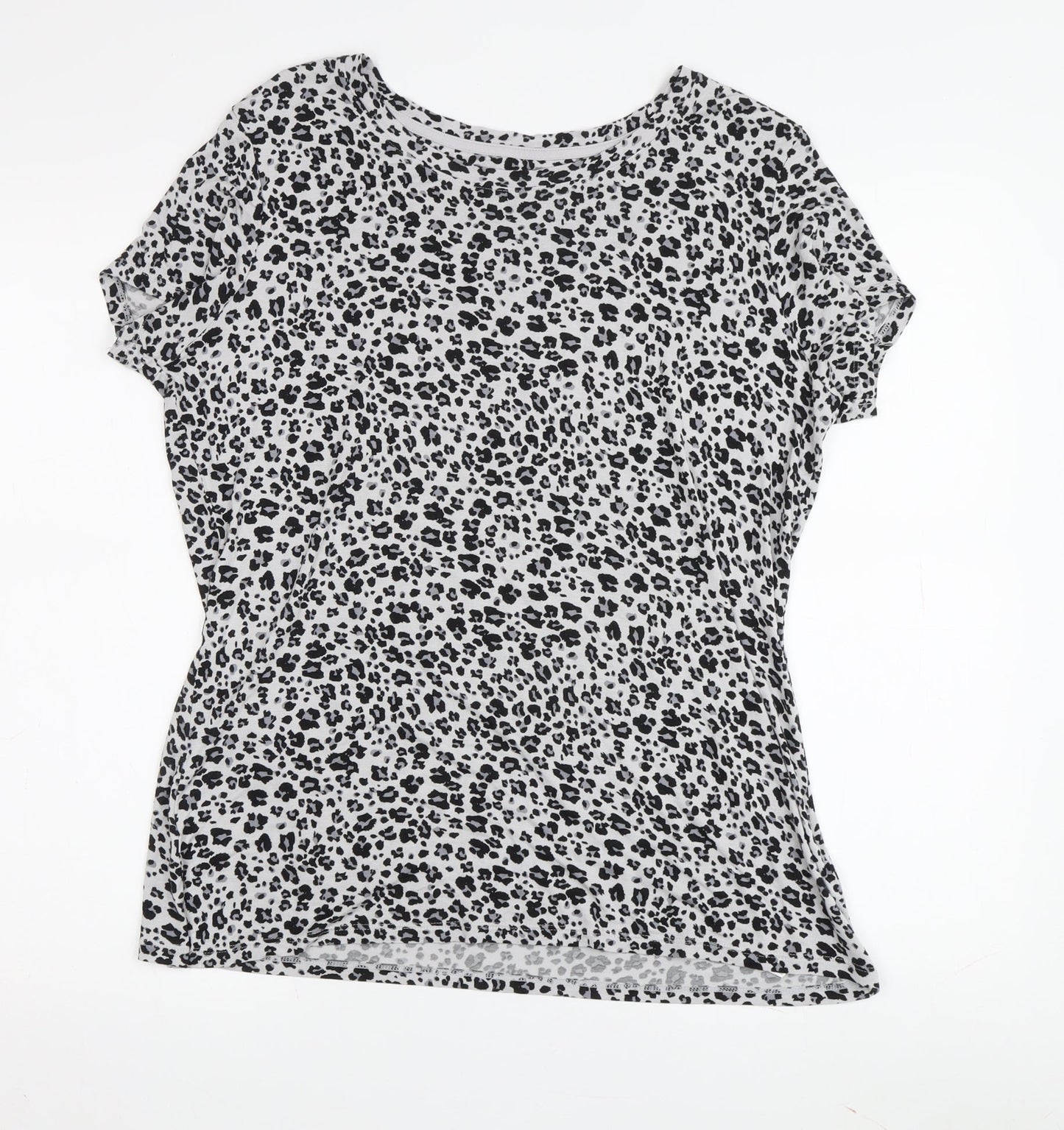Womens UK Size 16 Marks and Spencer Grey Basic T-Shirt