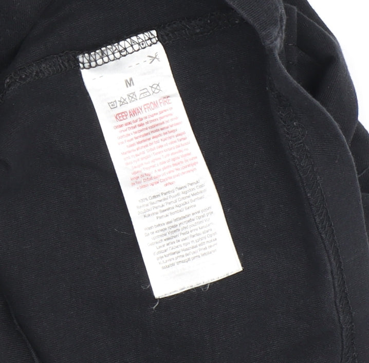 Mens UK Size M DC Black  T-Shirt