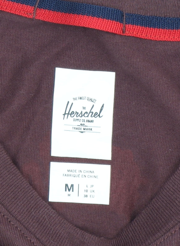 Herschel Men's Brown Long Sleeve T-Shirt M