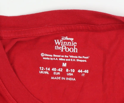 Unisex Adults UK Size M Disney Red Basic T-Shirt
