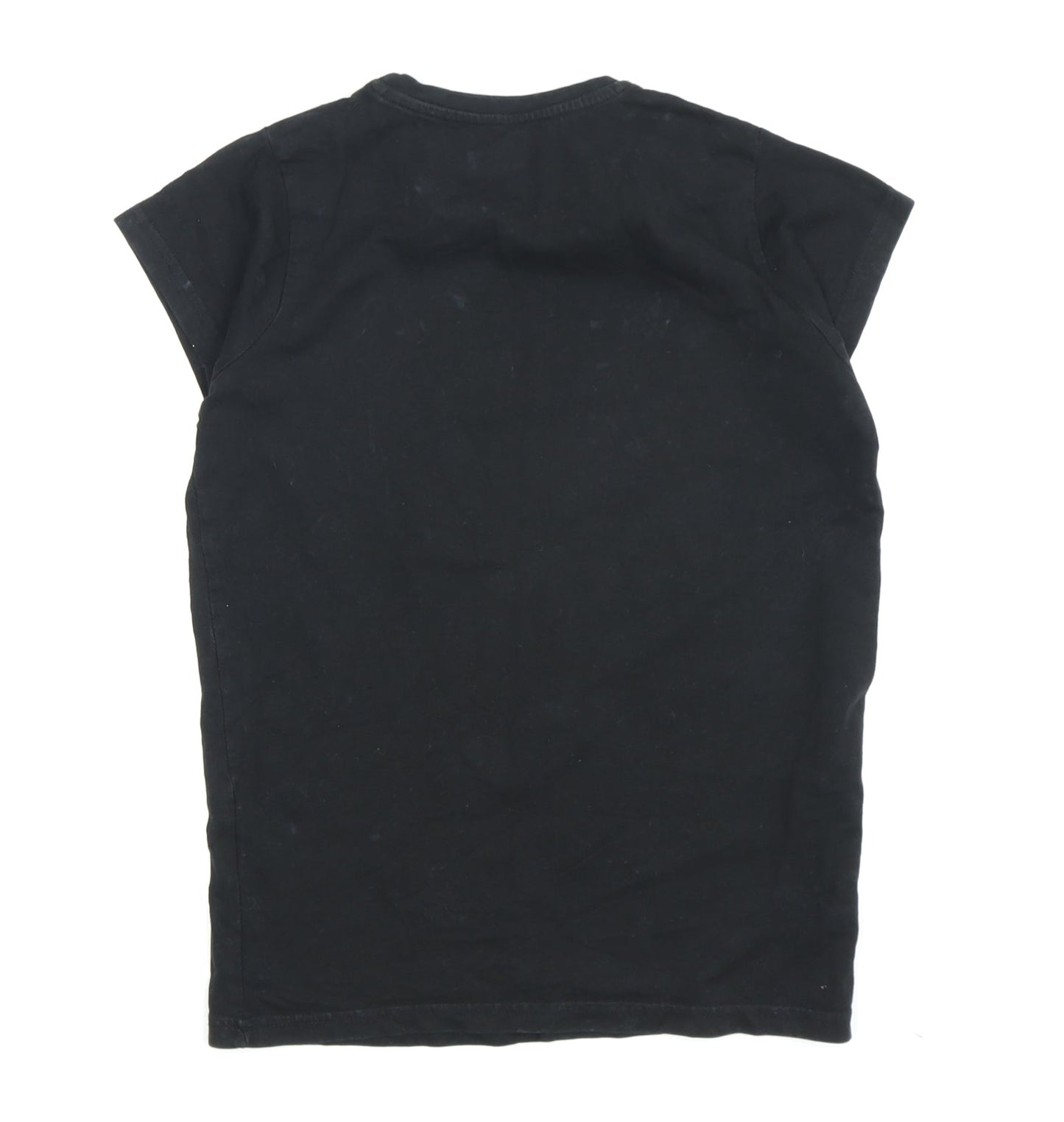 Girls FRIENDS Black Graphic T-Shirt, 11-12 Years, Casual Style