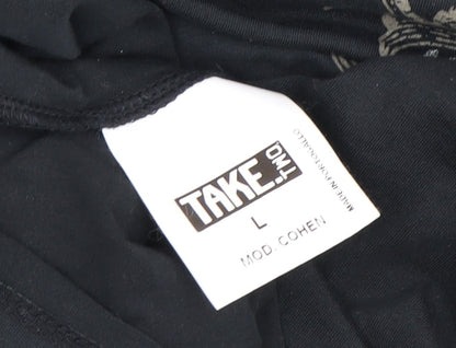 Take Two Unisex Black V-Neck T-Shirt L