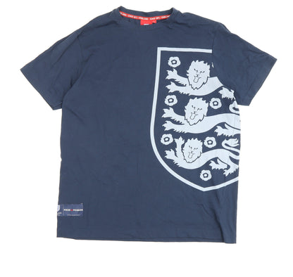 Mens UK Size L England Blue  T-Shirt