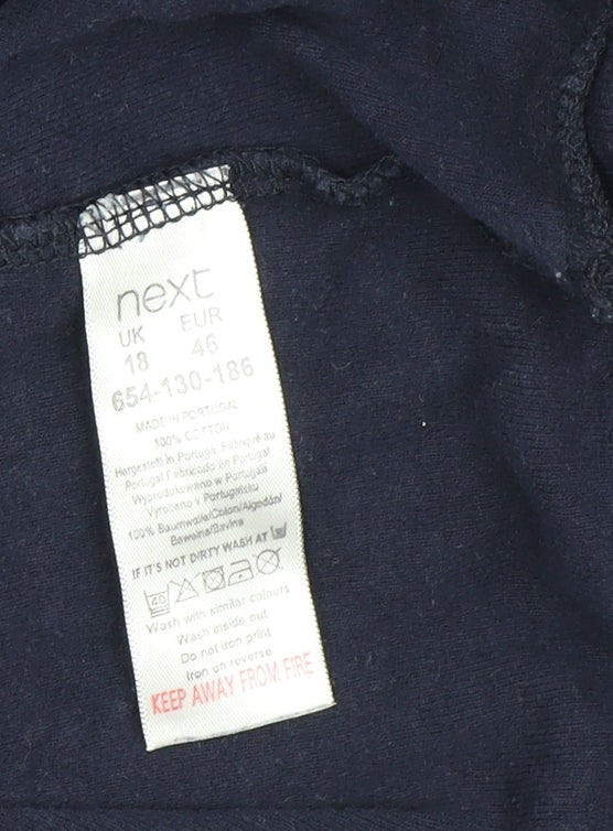 Womens UK Size 18 NEXT Blue Jersey T-Shirt