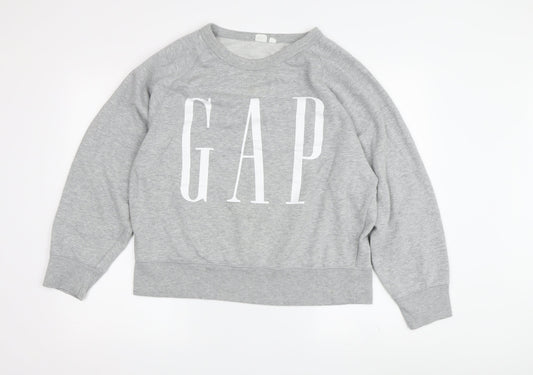 GAP Women's Grey Pullover Sweatshirt Size L