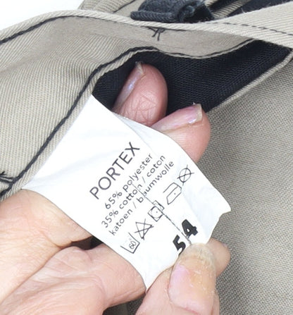 Portex Men's Beige Cargo Workwear Trousers Size 54