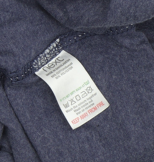 Next Men's Blue Graphic Print T-Shirt, Size L