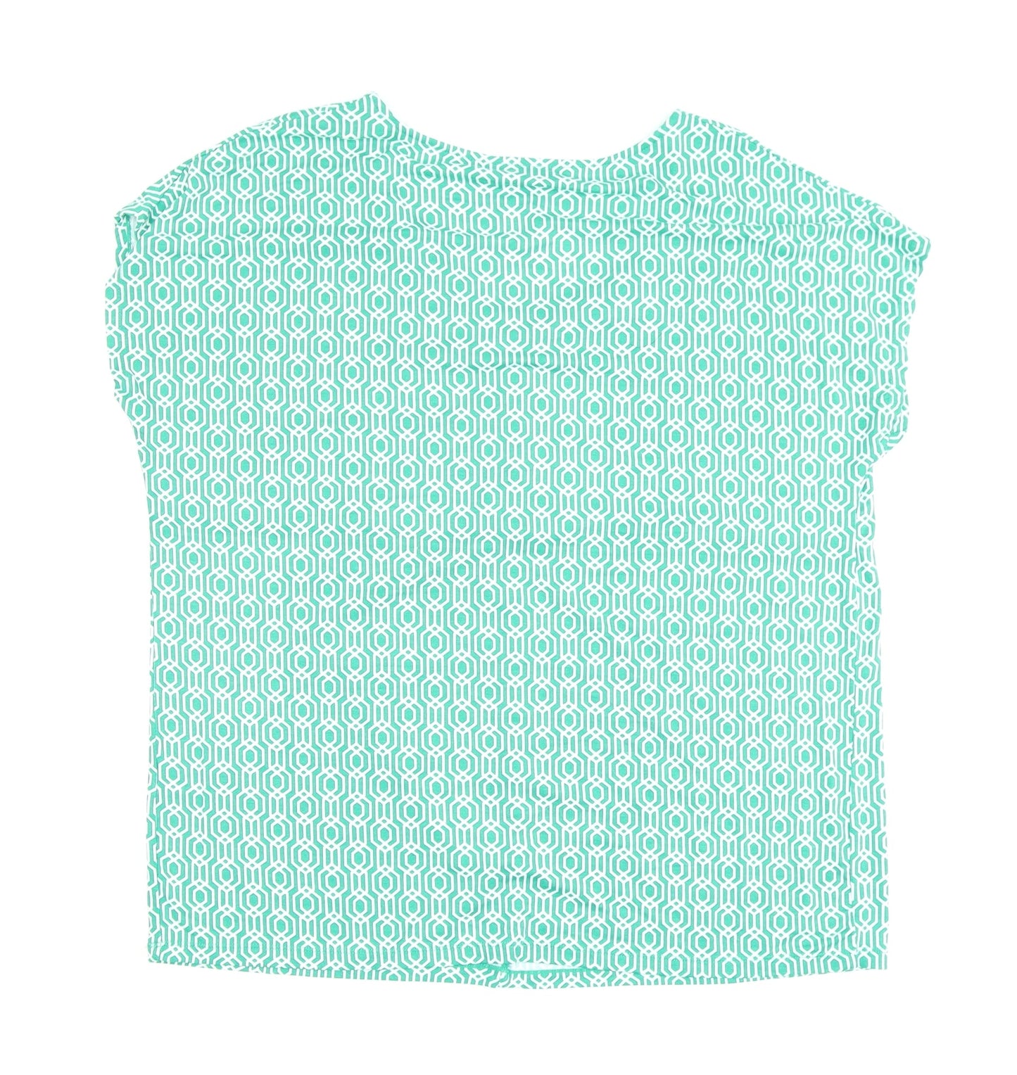 Womens UK Size 12 Bonmarché Green Basic T-Shirt