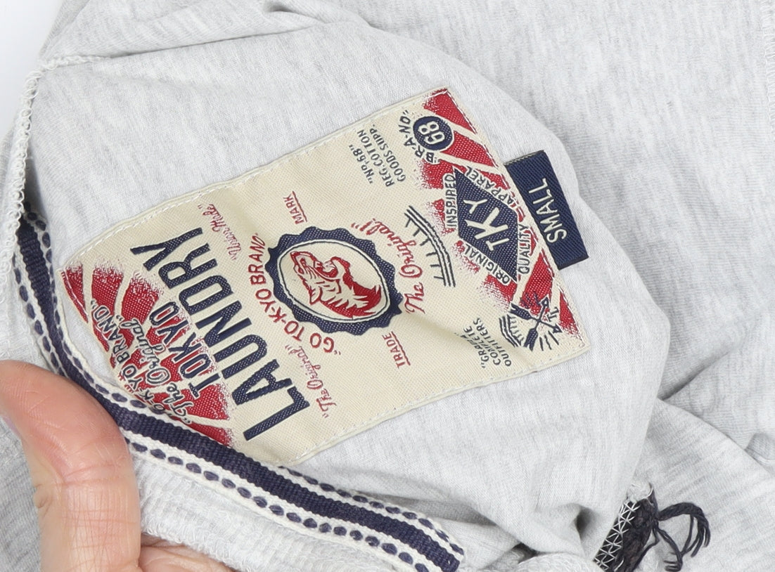 Tokyo Laundry Men's Grey Henley T-Shirt, Size S