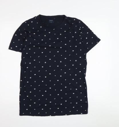 Unisex Adults UK Size M Terranova Blue Basic T-Shirt