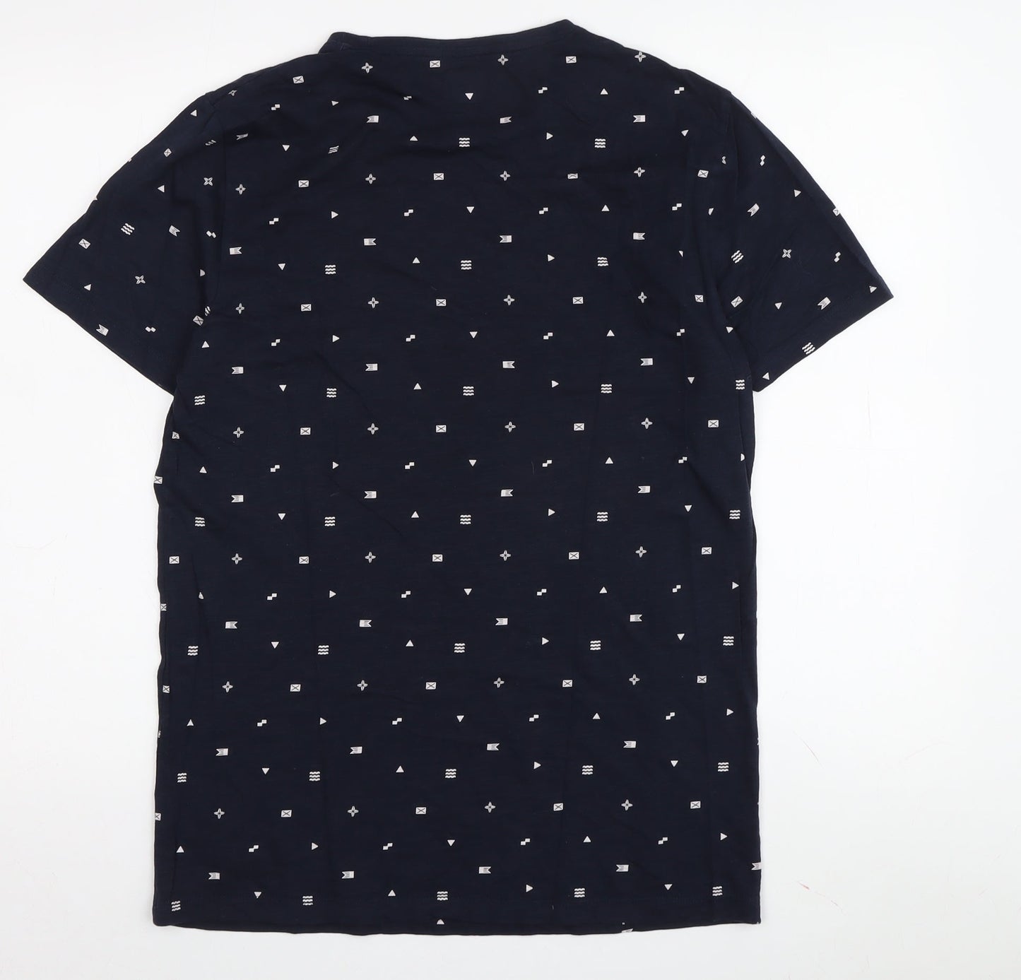 Unisex Adults UK Size M Terranova Blue Basic T-Shirt