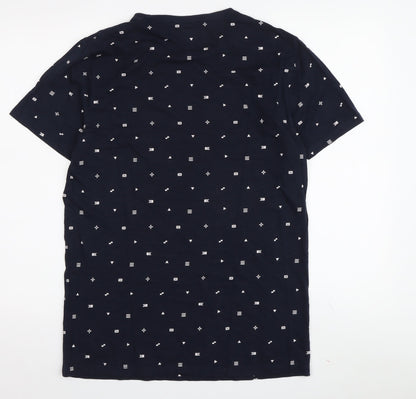 Unisex Adults UK Size M Terranova Blue Basic T-Shirt
