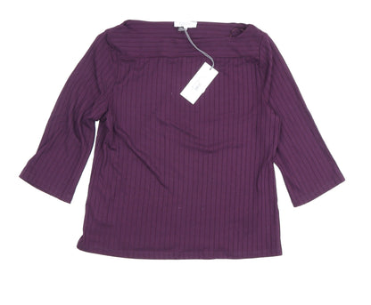 Womens UK Size 14 Principles Purple  T-Shirt