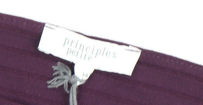 Womens UK Size 14 Principles Purple  T-Shirt