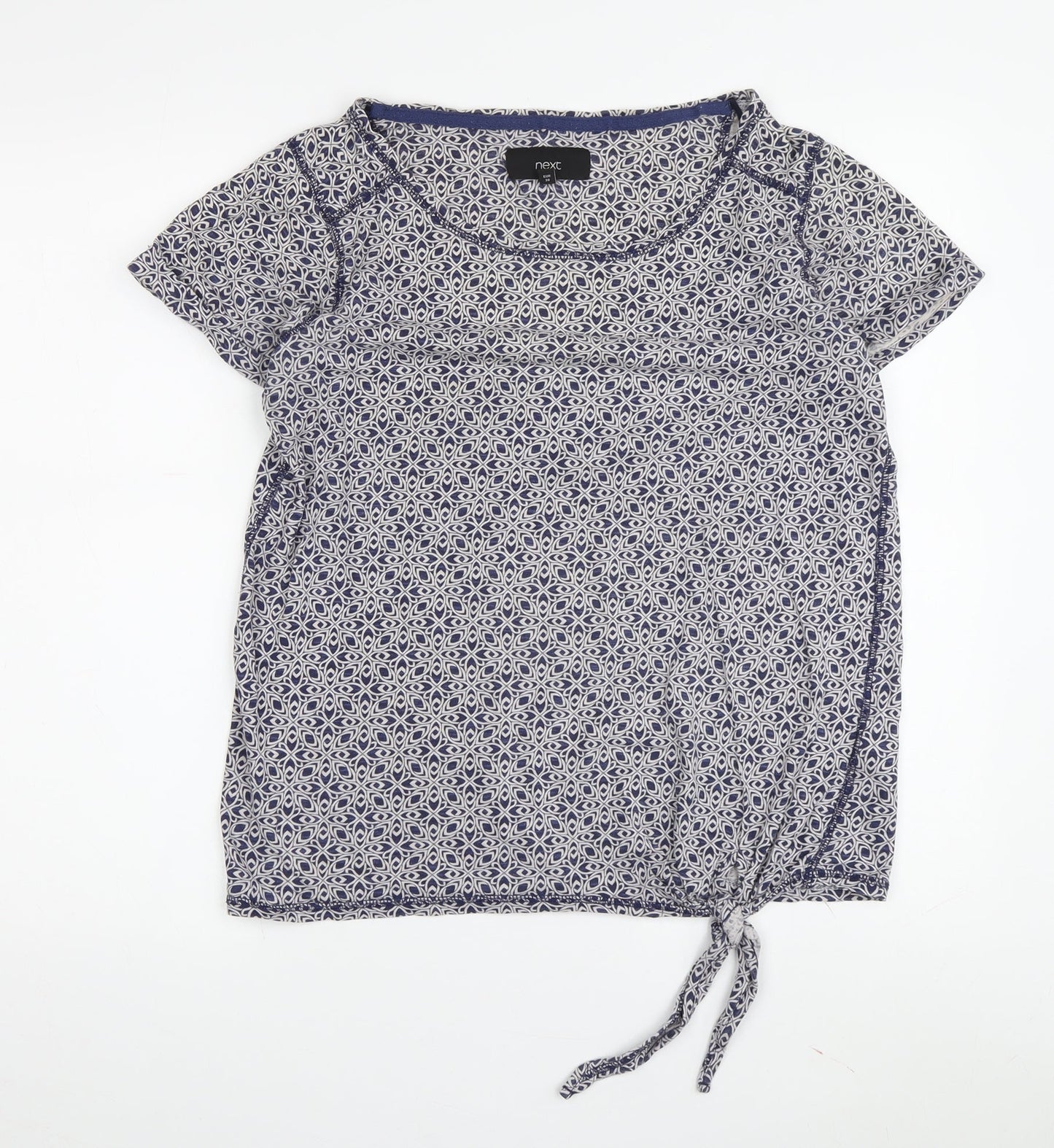 Womens UK Size 10 NEXT Blue Basic T-Shirt