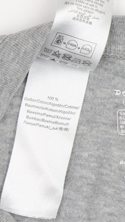 Domyos Men's Grey Cotton T-Shirt, Size S