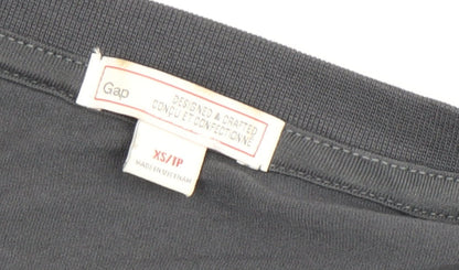 Womens UK Size XS Gap Grey Basic T-Shirt