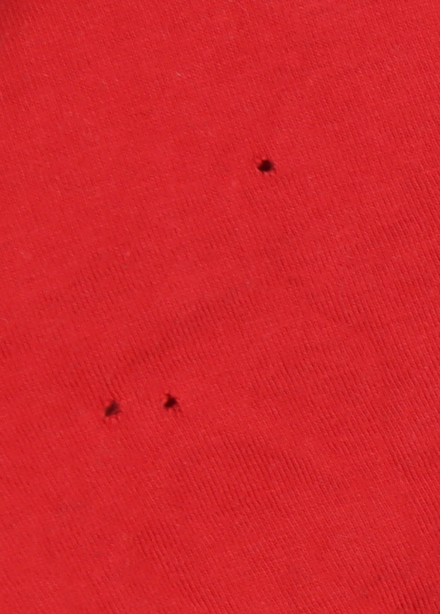 Adidas Men's Red Logo T-Shirt, Size M, Cotton Crew Neck