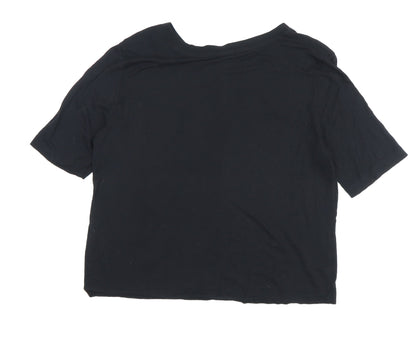 Womens UK Size XS Gap Black Basic T-Shirt