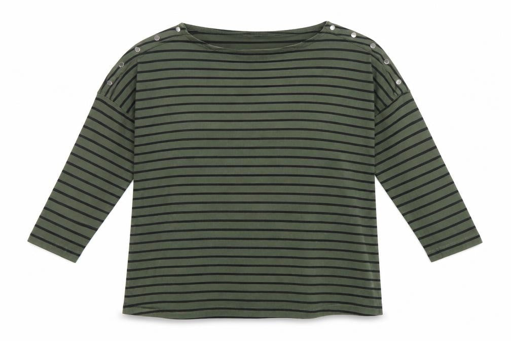 Womens UK Size M JoJo Maman Bébé Green Basic T-Shirt