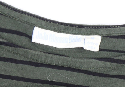 Womens UK Size M JoJo Maman Bébé Green Basic T-Shirt