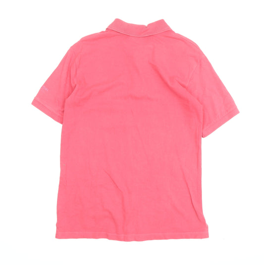 Cotton Traders Men's Pink Polo Shirt Medium