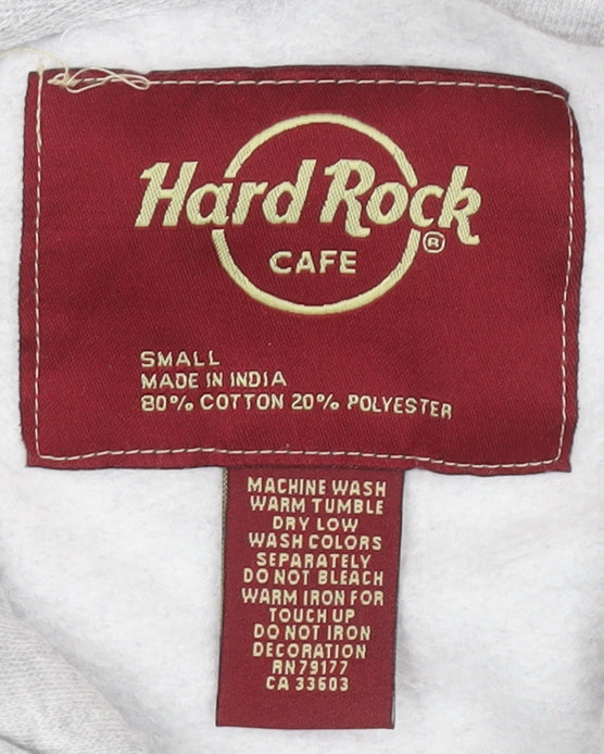 Unisex Adults UK Size S Hard Rock Cafe Grey Pullover Hoodie