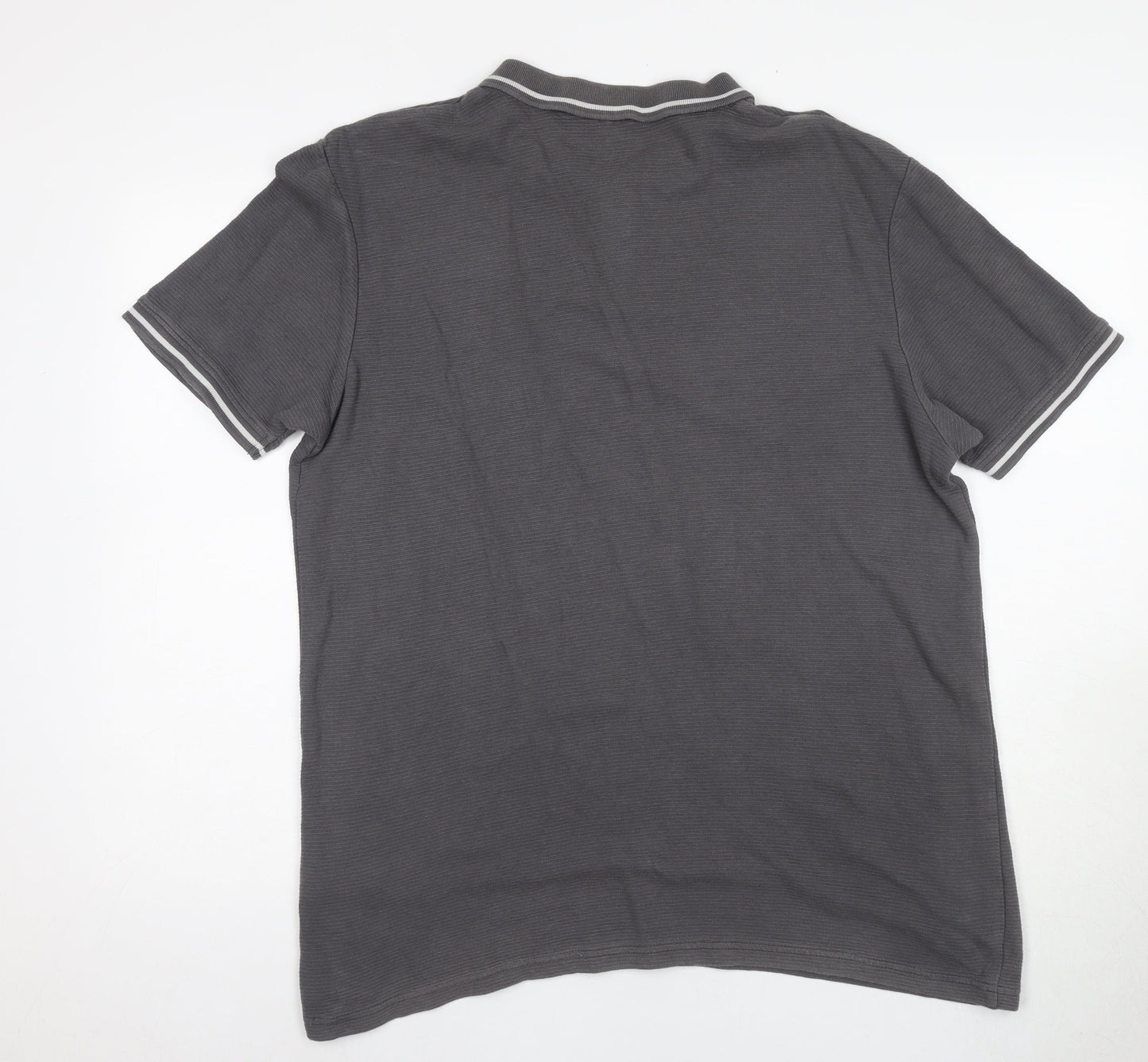 McKenzie Men's Grey Polo Shirt XL Short Sleeve Cotton