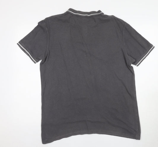 McKenzie Men's Grey Polo Shirt XL Short Sleeve Cotton