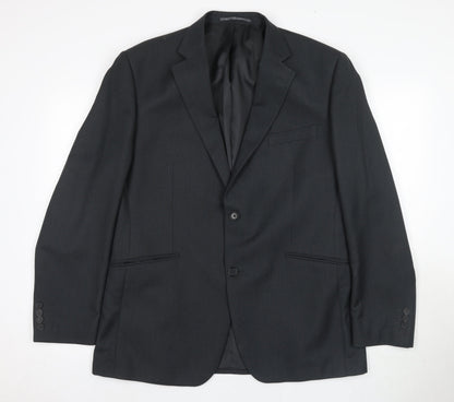 Mens UK Size 42 Dehavilland Regular Black Suit Jacket