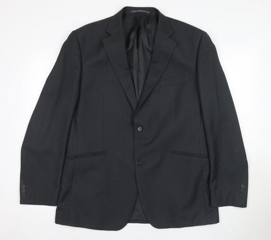 Mens UK Size 42 Dehavilland Regular Black Suit Jacket