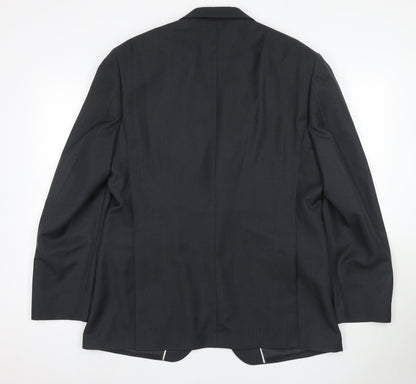 Mens UK Size 42 Dehavilland Regular Black Suit Jacket