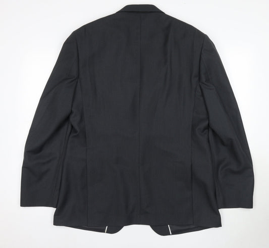 Mens UK Size 42 Dehavilland Regular Black Suit Jacket