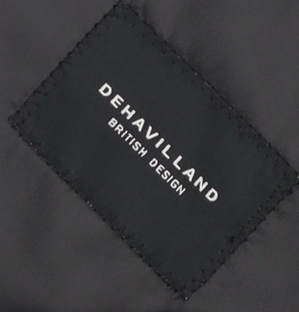 Mens UK Size 42 Dehavilland Regular Black Suit Jacket